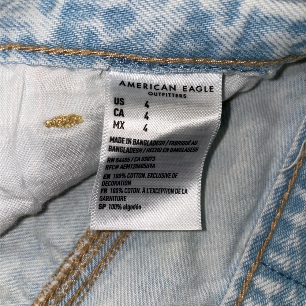American eagle women’s jean shorts rainbow pockets - Picture 4 of 4